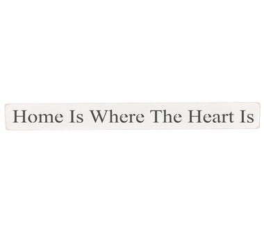 Home Is Where The Heart Is Wooden Wall Art Gift Sign