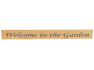 Welcome to the Garden Wooden Wall Art Gift Sign