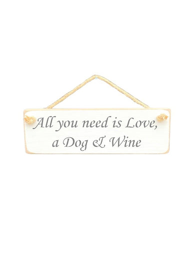 All you need is Love Wooden Hanging Wall Art Gift Sign